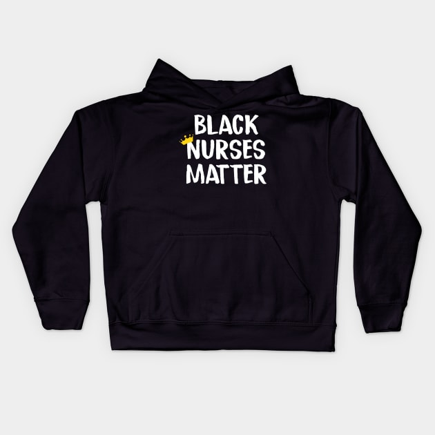 Black Nurses Matter Kids Hoodie by HamzaNabil